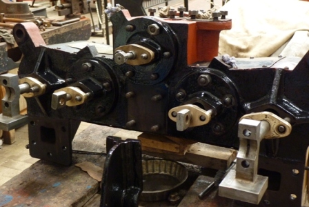 Donkin engine: cylinder block cleaned up and painted.