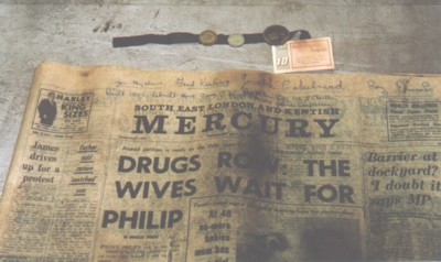 Contents of the 'Time Capsule'.